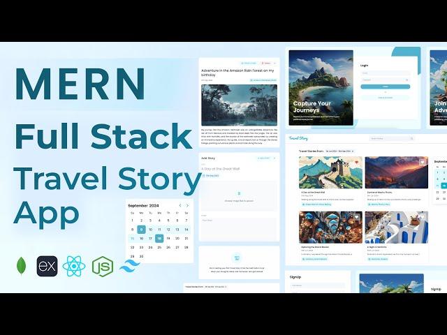 Full Stack Travel Story App Using MERN Stack | MongoDB, Express, React, Node.js | MERN Project