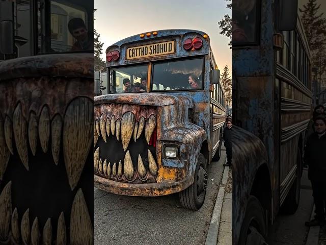 OMG ITS SCHOOL BUS EATER  #schoolbus