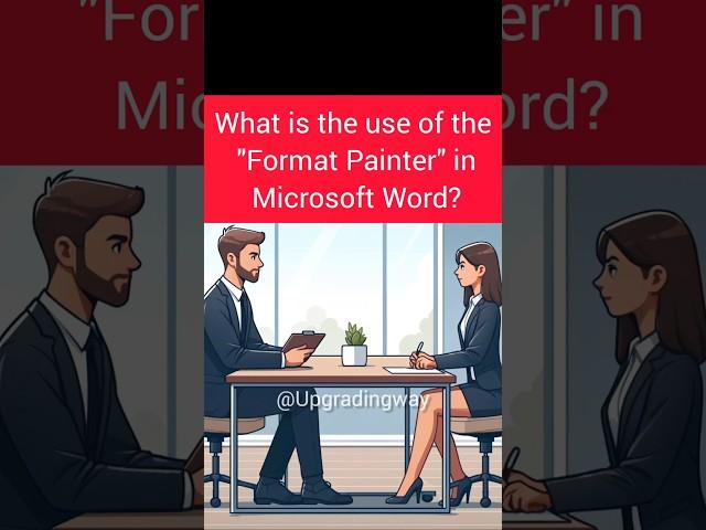 Microsoft Word interview Question and sample answer for freshers #upgradingway #msword #interview