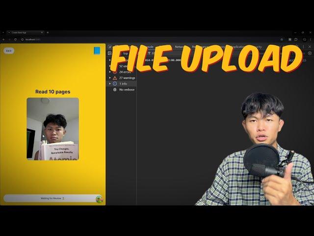 How I implement file upload + update progress on my side project