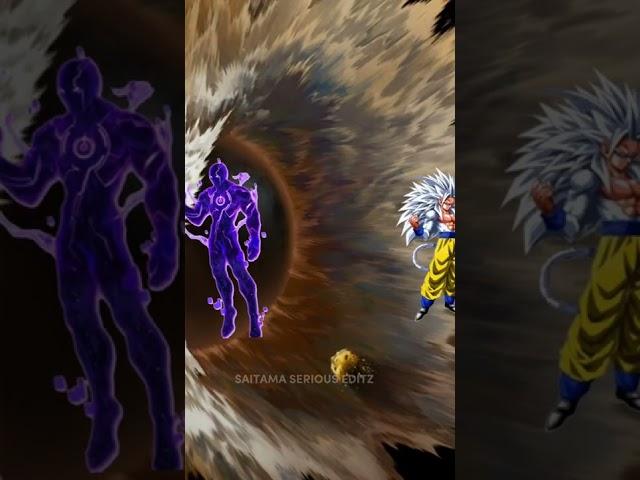 SAITAMA 1 MILLION YEARS TRAINED VS GOKU ALL NON CANNON FORMS #shorts #saitama #goku #dbs #opm