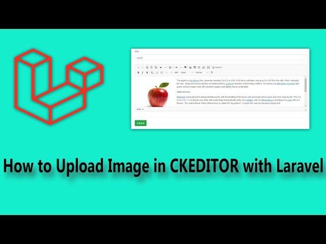 How to Upload Image in CKEDITOR with Laravel