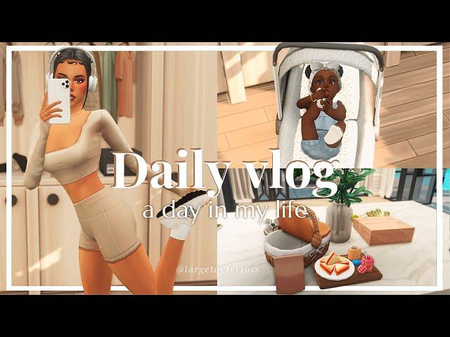 Day In The Life: Mommy Daughter Picnic • The Sims 4 Vlog  Mommy Workout/Deep Cleaning