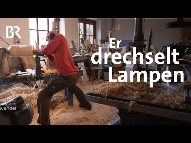 Handwerk im Allgäu: Georg Hörmann drechselt Lampen, Schalen und Co. aus Holz | BR