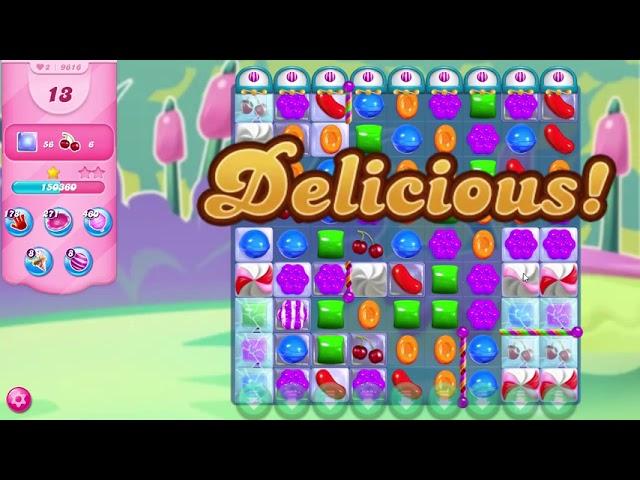 Candy Crush Saga Level 9616 NO BOOSTERS