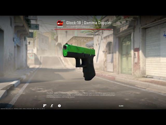 Glock-18 Gamma Doppler Emerald CS2 Skin Inspect