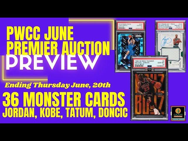 PWCC June Premier Auction Preview - 36 Cards - Tatum vs. Doncic, Star XRC vs. 86 Fleer, and More