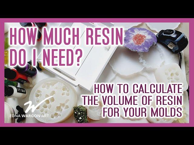 How to calculate how much resin you need for SILICONE MOLDS - Find the volume of a mold. #resinart