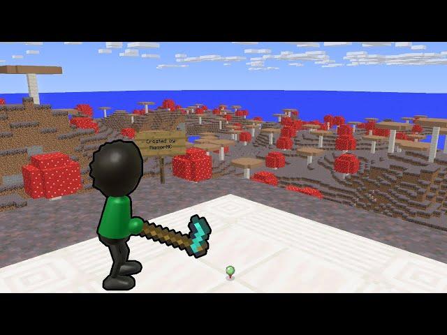 Wii Sports Golf but it's Minecraft