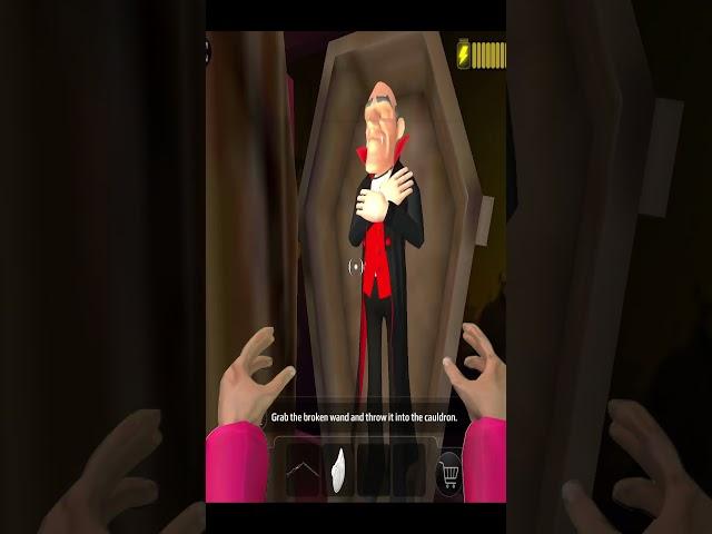 Miss Teacher against Dracula in Scary Teacher 3D House Update Game