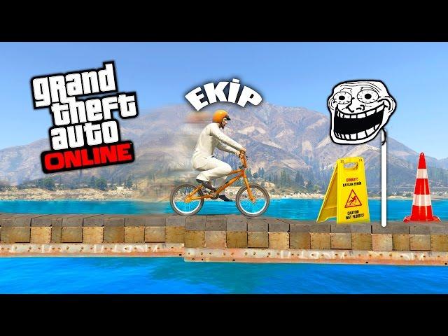 %99.99 TROLL BMX PARKURU :D !! - GTA 5 Online (FurkanYamanHD,Sesegel,Umidi)