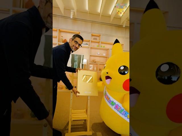 Pokémon Shorts - Pikachu received Gold Creator Award at Google Japan !! #PokemonKidsTV​