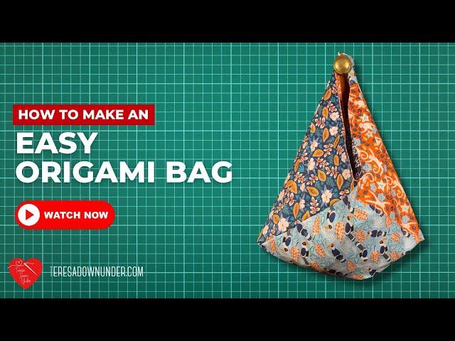 How to make an Origami bag video tutorial