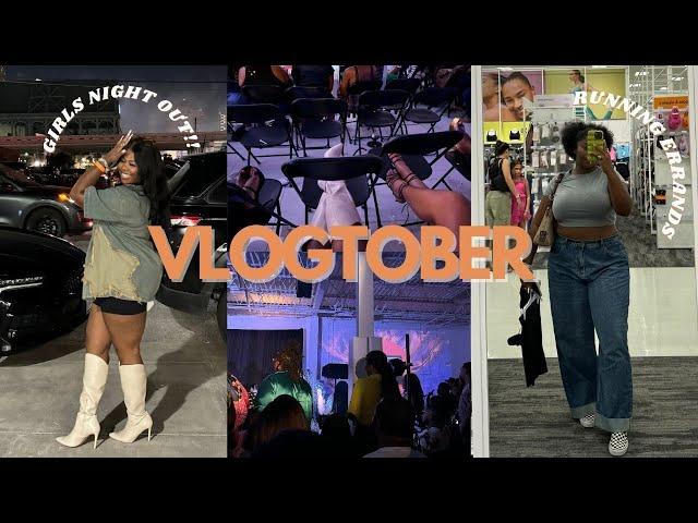 VLOGTOBER DAY 2! Girls Night Out, Makeup and Vibes, Running Errands