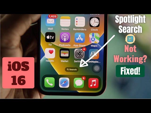 iOS 16: Spotlight Search Not Working? - Fixed Here!