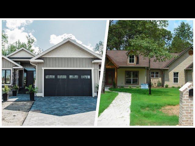 75 Affordable Exterior Home With A Brown Roof Design Ideas You'll Love ⭐️