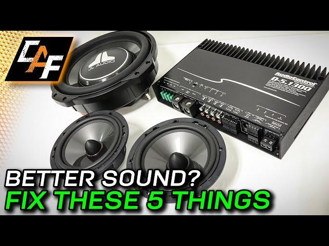 5 Reasons you're LOSING PERFORMANCE from your Car Audio System