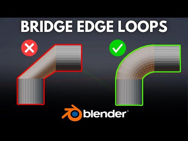 Bridge Edge Loops in Blender in 1 Minute!