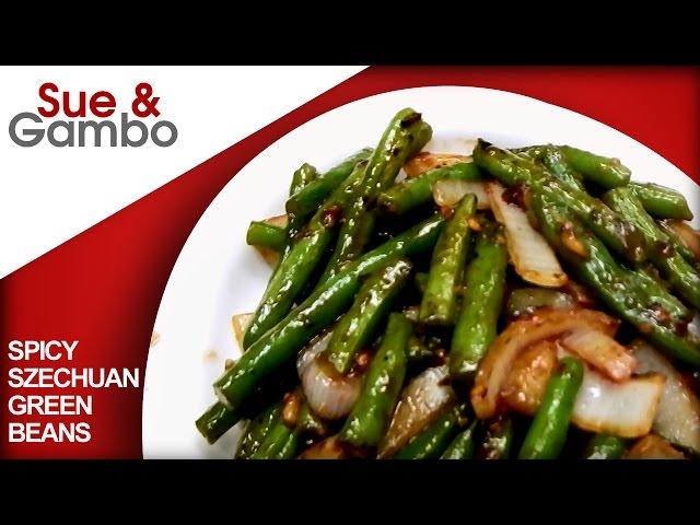 Chinese Spicy Szechuan Green Beans stir fry