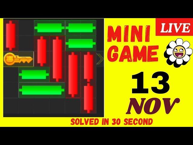 13th November Hamster Kombat Daily Mini-Game Puzzle Solved #hamstercombat #minigame #minipuzzle