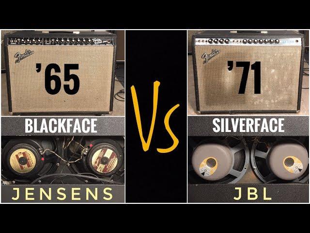 Two Iconic FENDER TWIN REVERB Tones - Blackface & Jensen -VS- Silverface & JBL