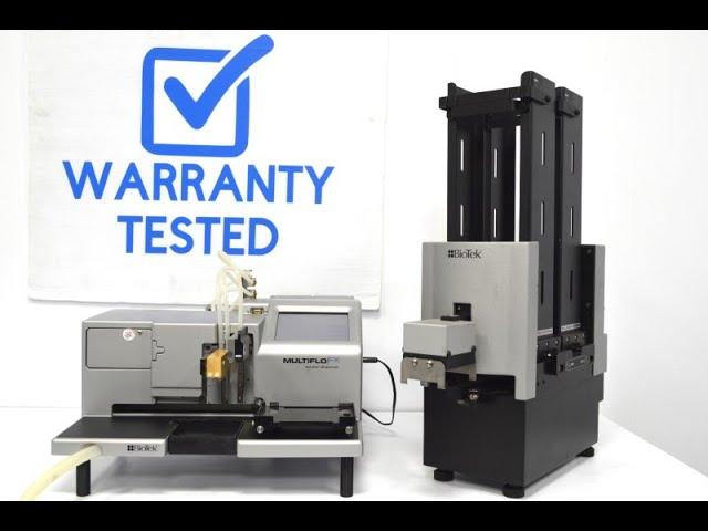 BioTek MultiFlo FX Microplate Dispenser MFXW w/Syringe Pump & BioStack [BOSTONIND] - SM100877-MFXWS