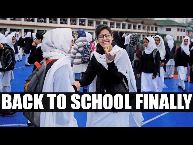 Kashmir : Schools re-open in valley after 8 months break | Oneindia News