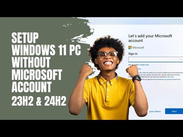 Setup Windows 11 PC Without Microsoft Account