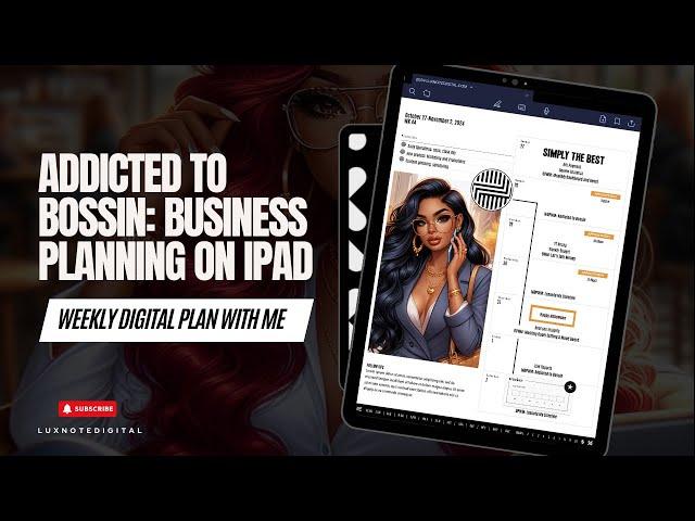 Business Planning on iPad | October Weekly | Luxnote Digital Planner