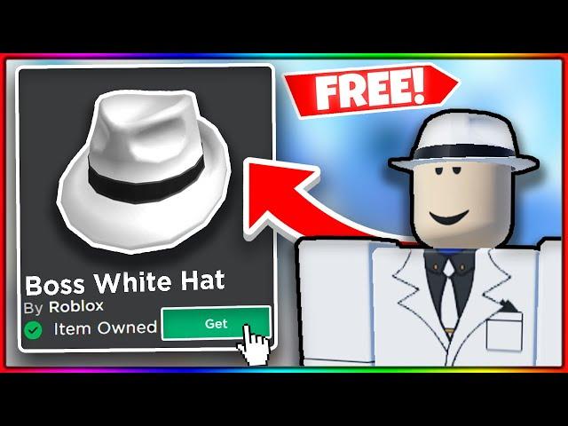 (FREE!) How To Get The BOSS WHITE HAT ON ROBLOX!