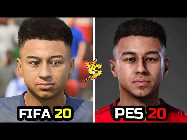 FIFA 20 VS PES 20 - FACE COMPARISON