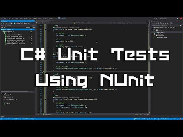 C# Unit Tests Using NUnit (.NET) (Beginner)