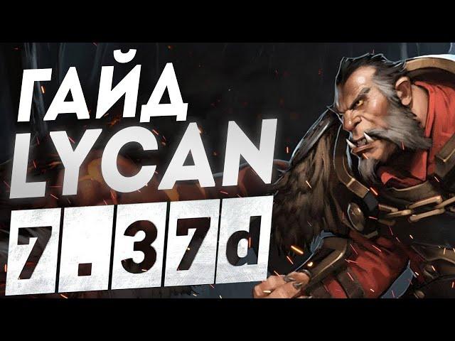 ГАЙД СИЛЬНЫЙ ЛИКАН | АЛЬФА-ВОЛКИ (аспект) - 7.37d I 7.37 LYCAN Dota 2 МЕТА ДОТА 2 АБУЗ ММР ОФФЛЕЙН