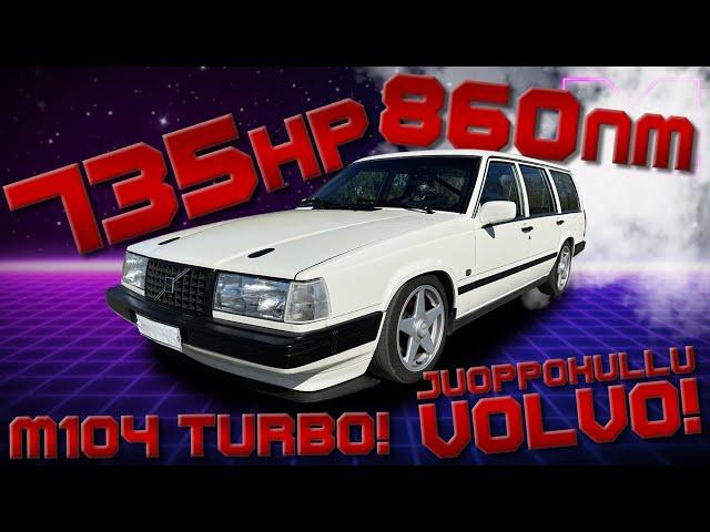 KOEAJOSSA - (PELOTTAVAN VIRITETTY!) VOLVO 940 M104 TURBO -96 (4K)