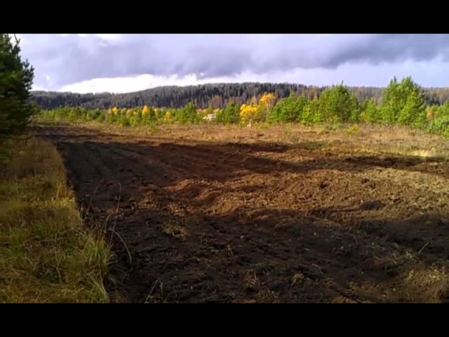 Трактор японский Кубота фрезерование целины Поднять целину просто, фреза