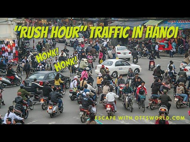 Traffic in Hanoi during 'rush hour'