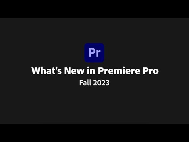 Premiere Pro 2024 Update - New AI Features, Text-Based Editing Updates, and More! | Adobe Video