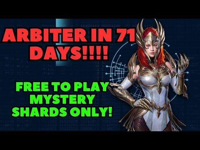 WORLD RECORD FREE TO PLAY MYSTERY SHARD ONLY ARBITER IN 71 DAYS!!!!