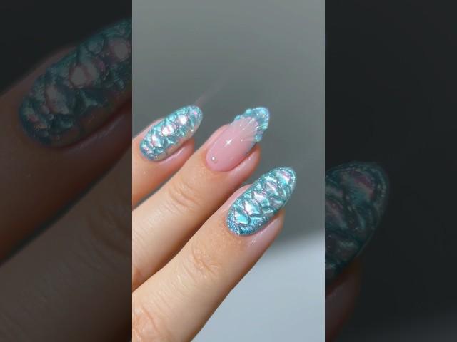 ‍️🫧 she was a mermaid #nails #nailart #nailhacks #nailpolish