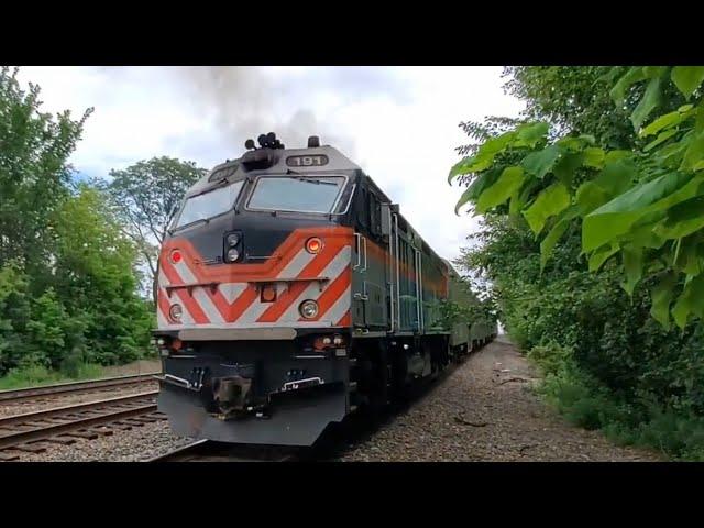 Mid Day Sunday Railfanning Brookfield BNSF Chicago Subdivision 07/28/2024