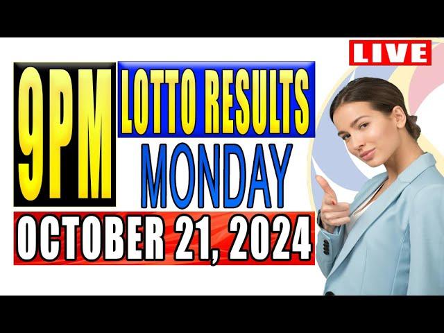 *Live Now* PCSO Lotto result today 9PM Monday October 21, 2024