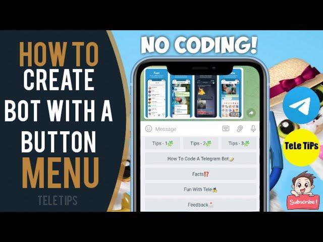 How To Create Bot With A Button Menu | How To Use Menu Builder | Latest Full Tutorial