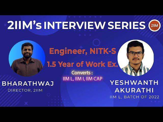 Interview Series | Mock Interview 4 | CAT - WAT | GD | PI Prep | Panel IIT M Alumnus | 2IIM CAT Prep