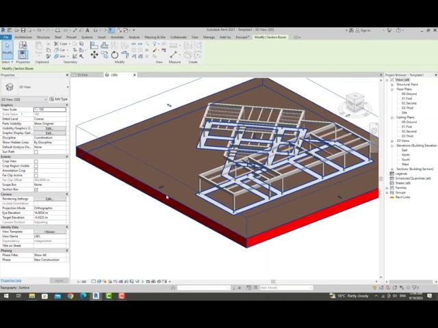 How to change Section Box Color in Revit?