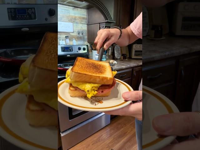 Fried Bologna & Egg Sandwich #countrycooking #country #kentucky #mae