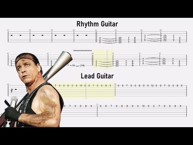 Rammstein - Deutschland // Guitar TABS