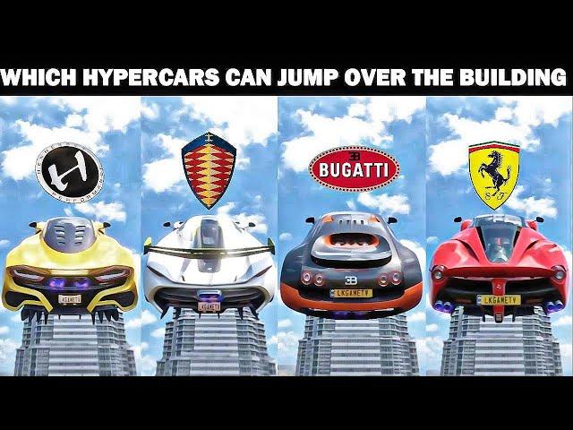 WHICH HYPECARS CAN JEMP OVER THE BUILDING IN FORZA HORIZON 5 | LET'S FIND OUT