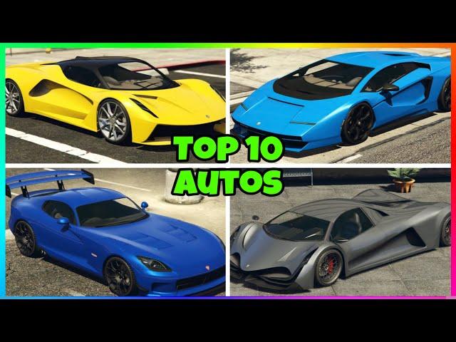 Die TOP 10 SCHNELLSTEN Autos in GTA 5 ONLINE in 2025️Das beste Auto! Supersport und Sportwagen!