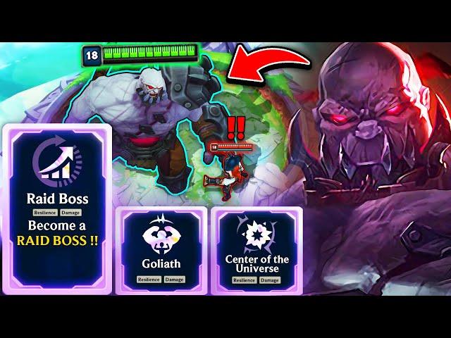 When Sion gets Goliath and Raid Boss he becomes a Colossal Titan (PERFECT AUGMENTS)