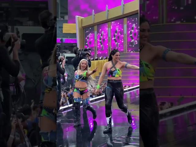 liv & raquel’s wrestlemania entrance #wrestlemania #livmorgan #raquelrodriguez